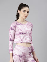 Glerra Printed Crop Top